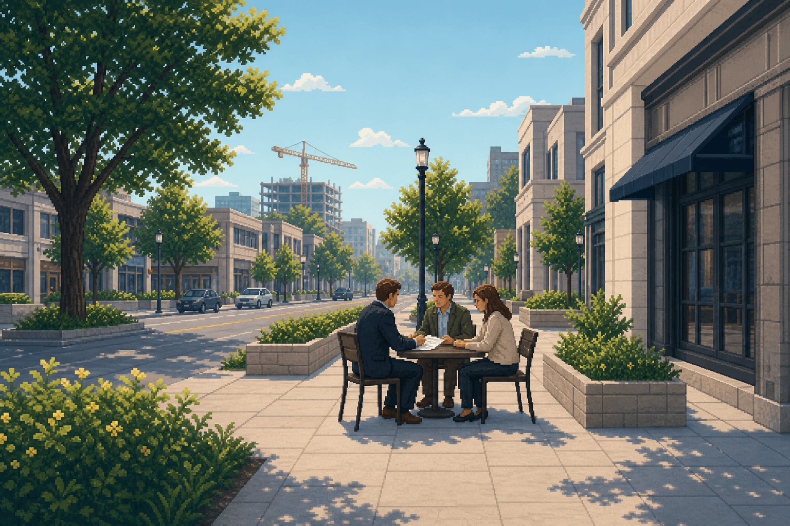 A commercial agreement meeting in Redmont